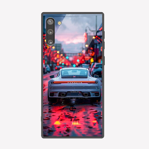 Samsung Galaxy Note 10 Cover - Car Series - Premium Printed Metal soft Bumper shock Proof Case