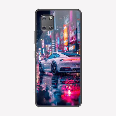 Samsung Galaxy A81 Cover - Car Series - Premium Printed Metal soft Bumper shock Proof Case