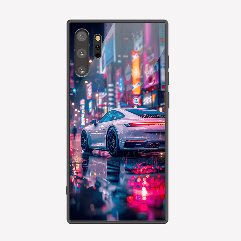 Samsung Galaxy Note 10 Plus Cover - Car Series - Premium Printed Metal soft Bumper shock Proof Case