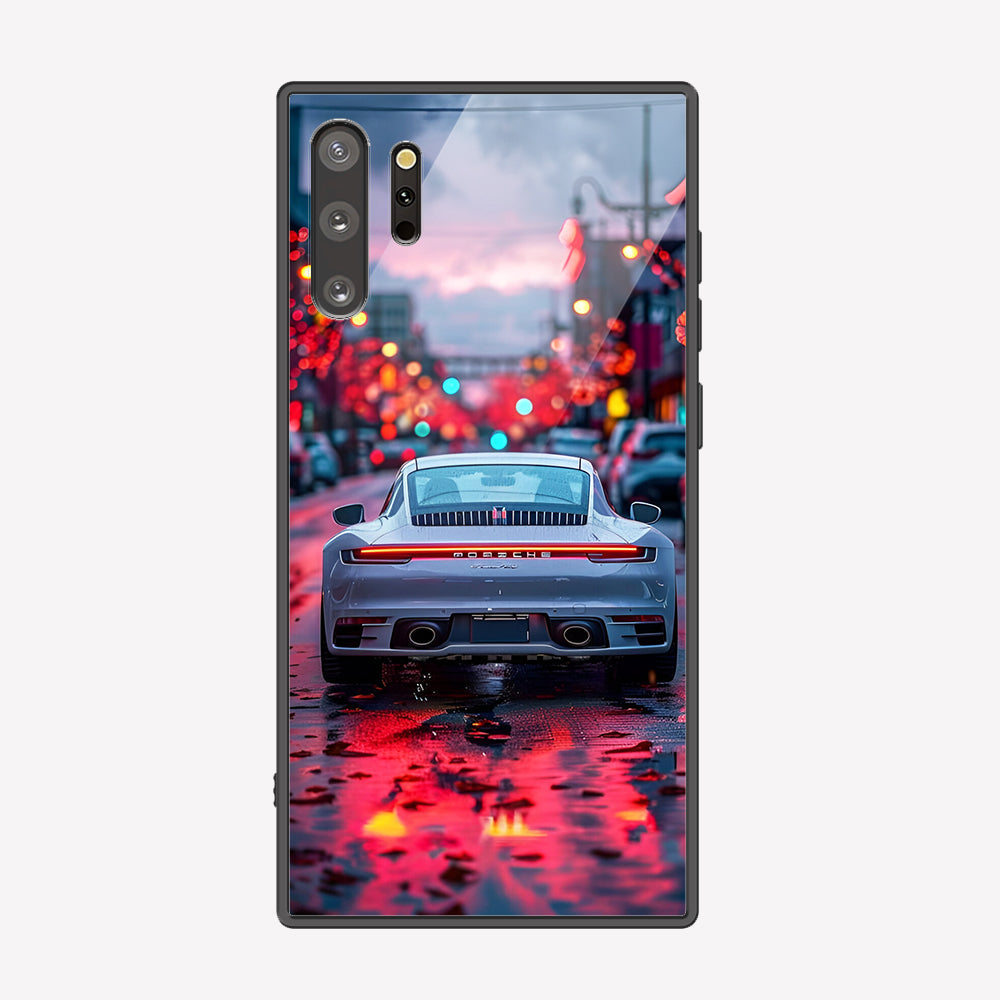 Samsung Galaxy Note 10 Plus Cover - Car Series - Premium Printed Metal soft Bumper shock Proof Case