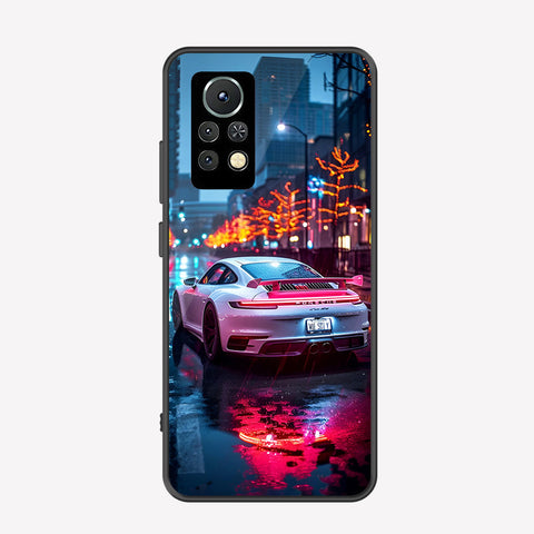 Infinix Note 11s Cover - Car Series - Premium Printed Metal soft Bumper shock Proof Case