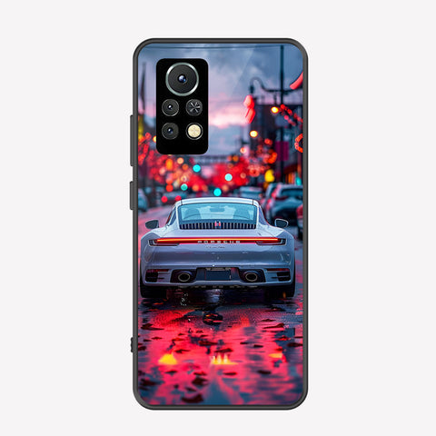 Infinix Note 11s Cover - Car Series - Premium Printed Metal soft Bumper shock Proof Case