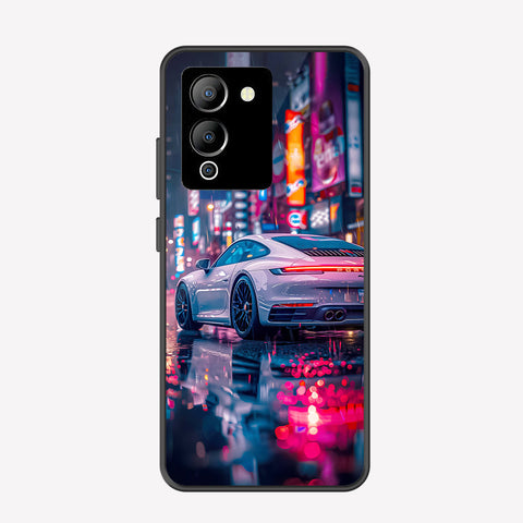 Infinix Note 12 G96 Cover - Car Series - Premium Printed Metal soft Bumper shock Proof Case