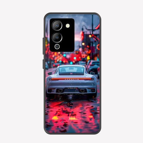 Infinix Note 12 G96 Cover - Car Series - Premium Printed Metal soft Bumper shock Proof Case
