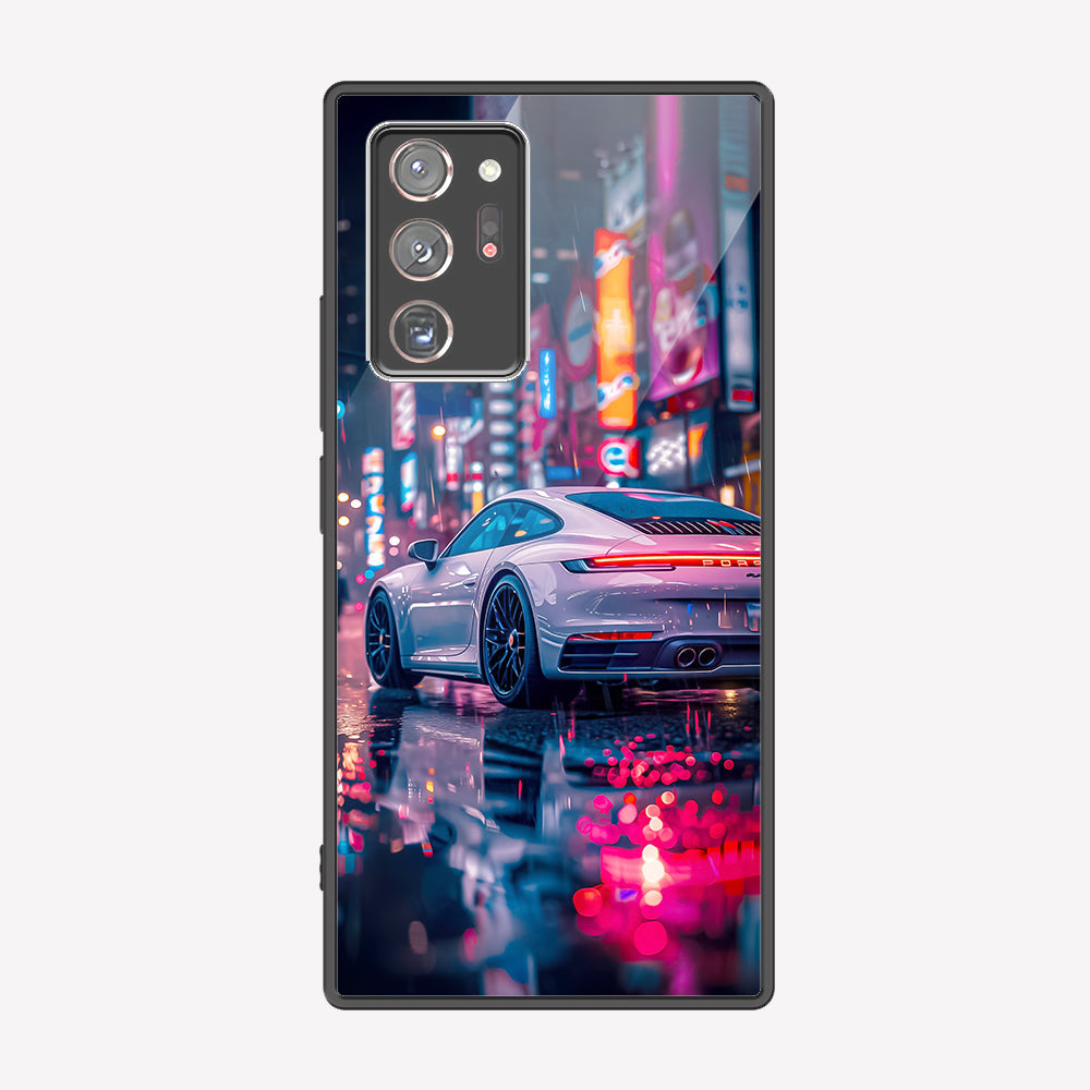 Samsung Galaxy Note 20 Ultra Cover - Car Series - Premium Printed Metal soft Bumper shock Proof Case