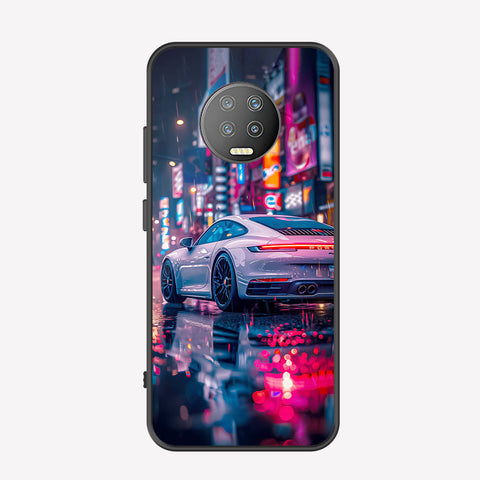 Infinix Note 7 Cover - Car Series - Premium Printed Metal soft Bumper shock Proof Case