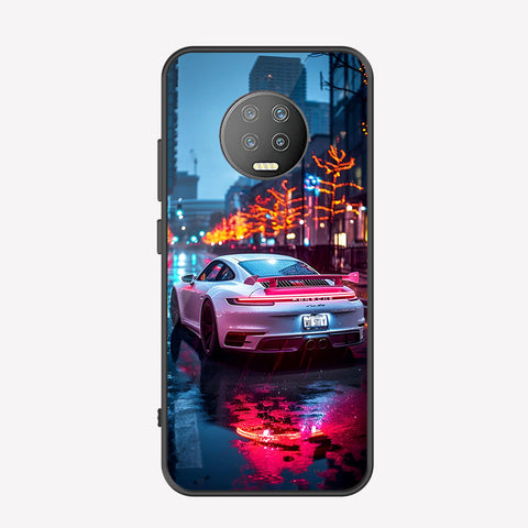Infinix Note 7 Cover - Car Series - Premium Printed Metal soft Bumper shock Proof Case