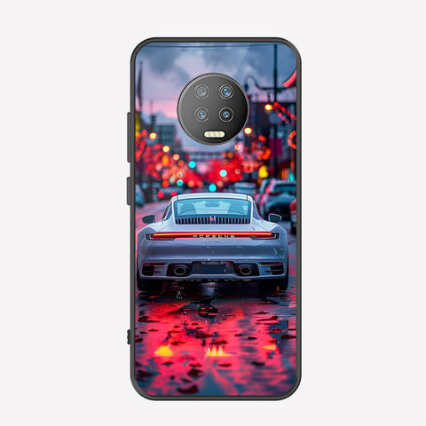 Infinix Note 7 Cover - Car Series - Premium Printed Metal soft Bumper shock Proof Case
