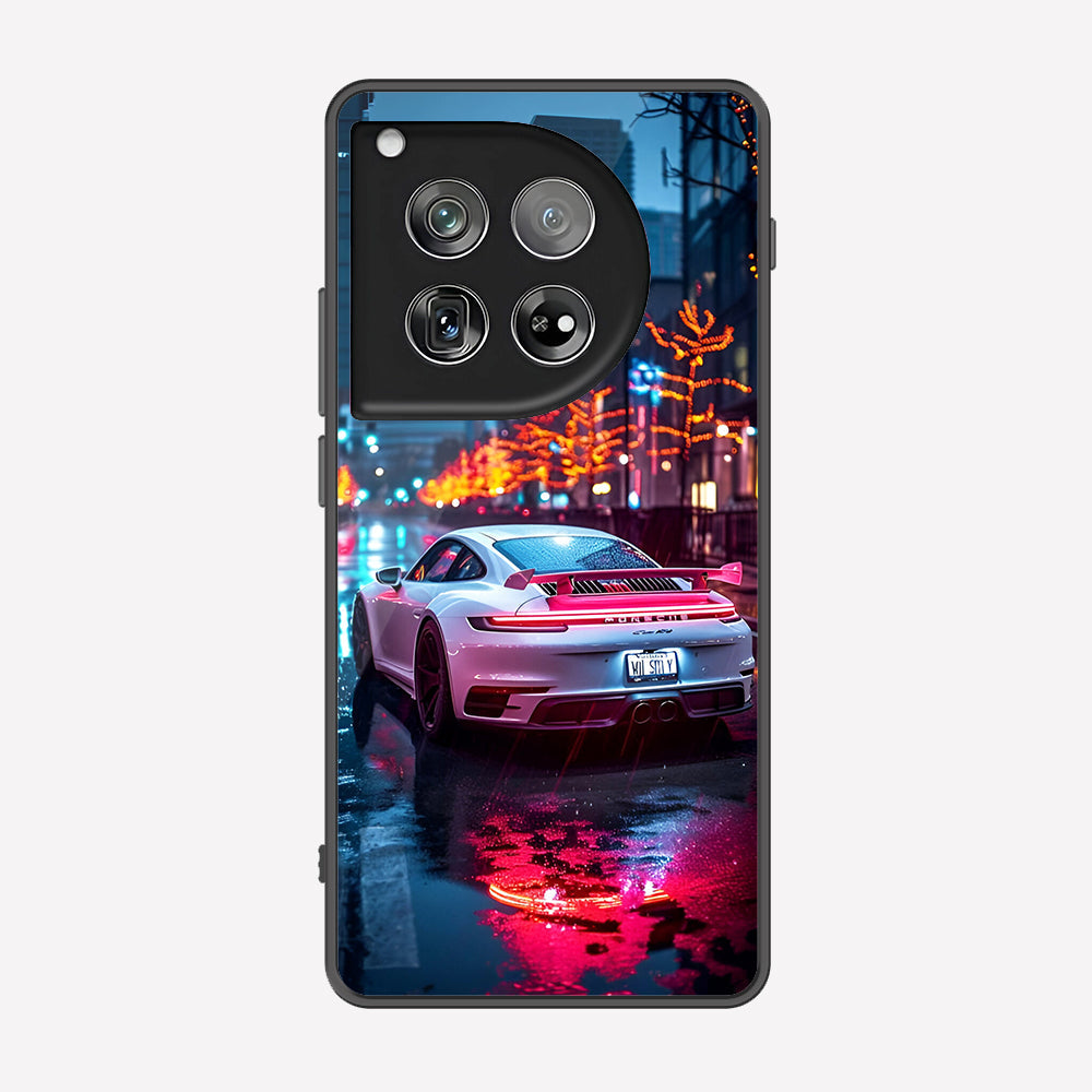 OnePlus 12 Cover - Car Series - Premium Printed Metal soft Bumper shock Proof Case