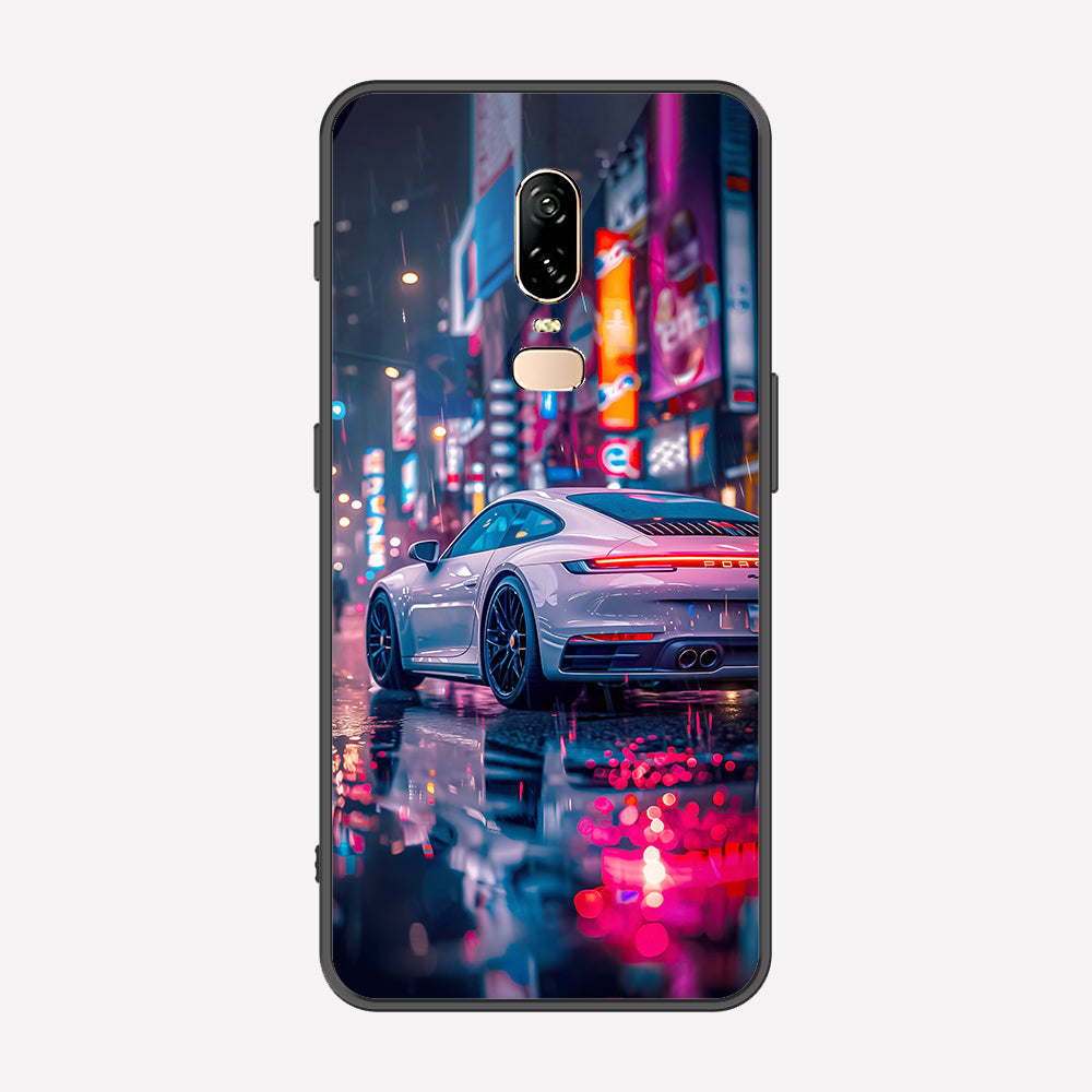 OnePlus 6 Cover - Car Series - Premium Printed Metal soft Bumper shock Proof Case