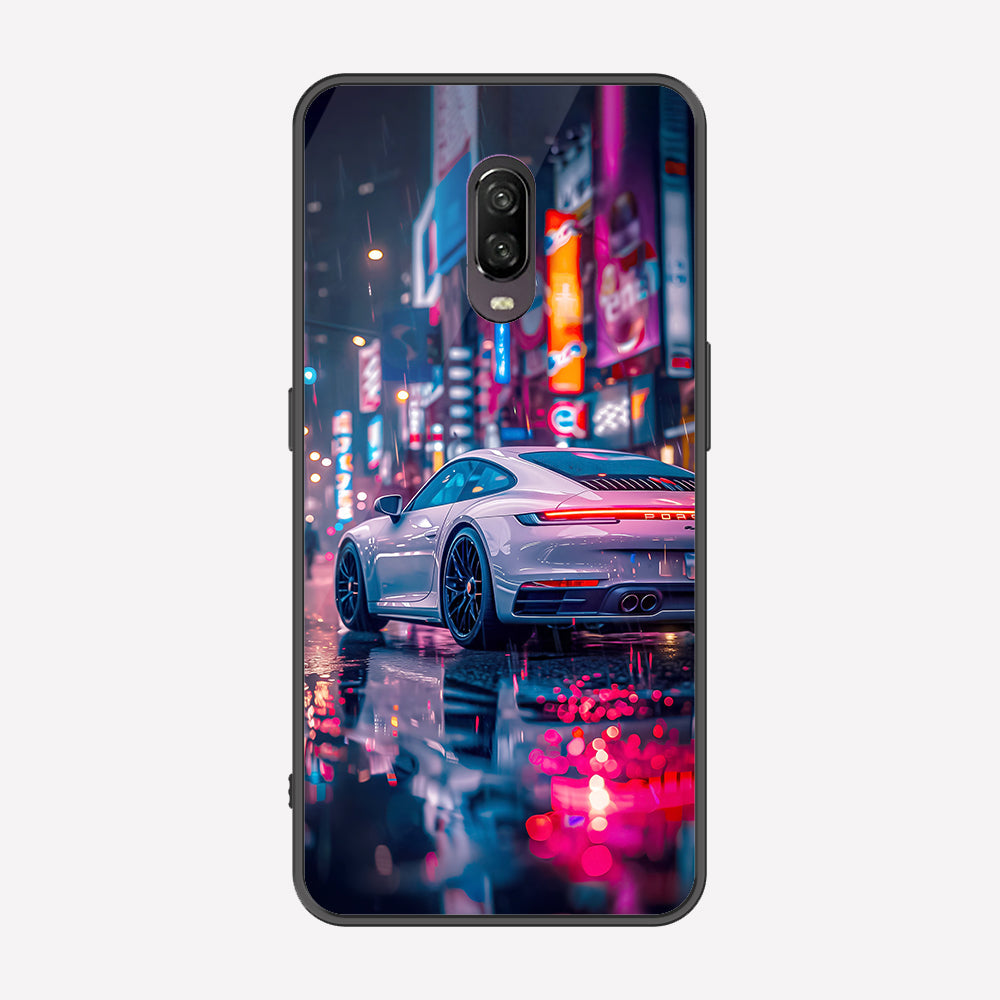 OnePlus 7 Cover - Car Series - Premium Printed Metal soft Bumper shock Proof Case