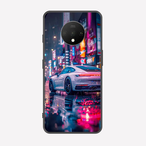 OnePlus 7T Cover - Car Series - Premium Printed Metal soft Bumper shock Proof Case