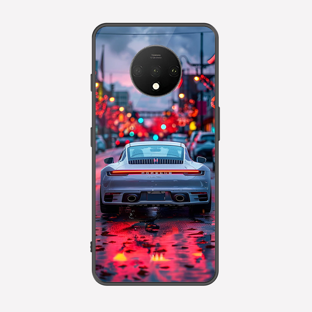 OnePlus 7T Cover - Car Series - Premium Printed Metal soft Bumper shock Proof Case