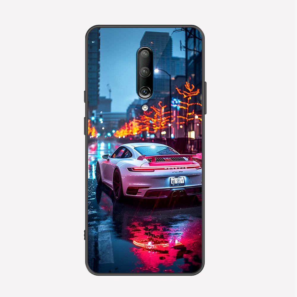 OnePlus 8 4G Cover - Car Series - Premium Printed Metal soft Bumper shock Proof Case