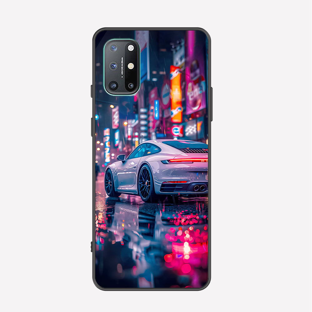 OnePlus 8T Cover - Car Series - Premium Printed Metal soft Bumper shock Proof Case