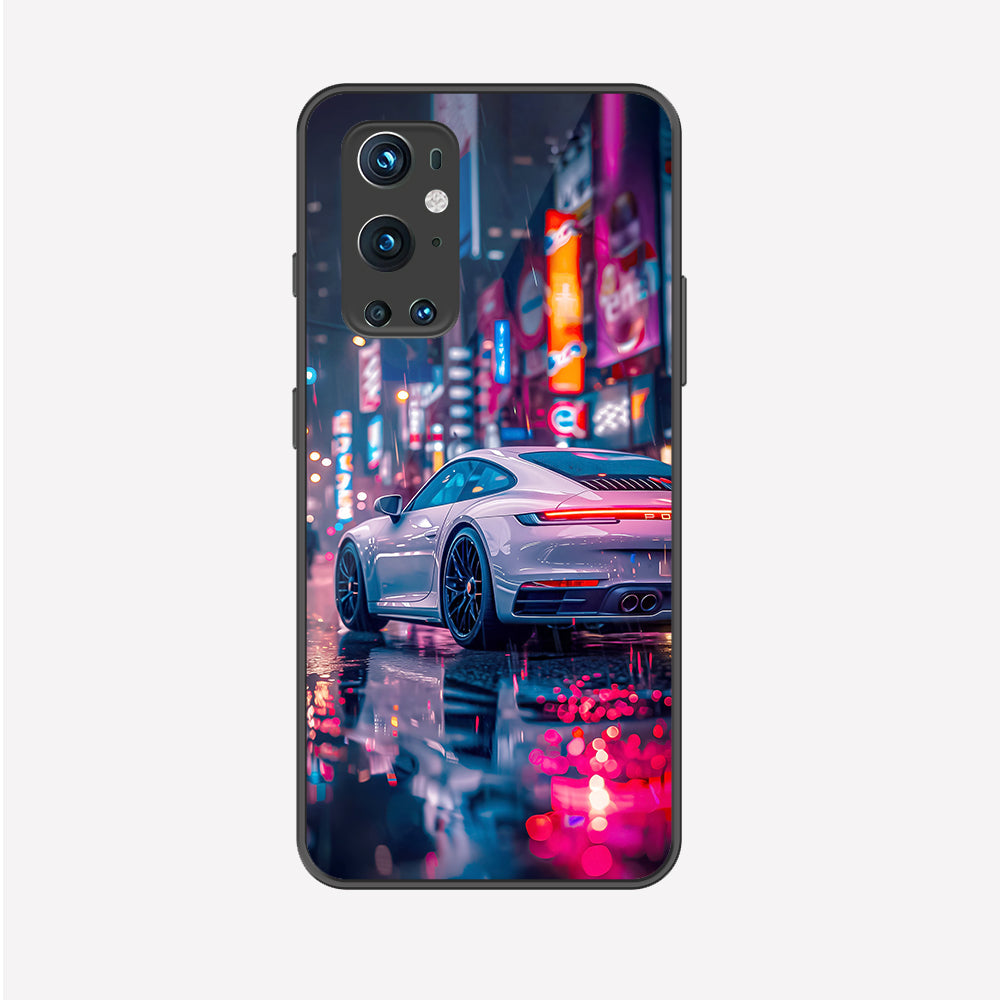 OnePlus 9 Pro Cover - Car Series - Premium Printed Metal soft Bumper shock Proof Case