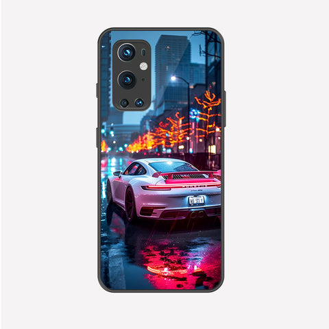 OnePlus 9 Pro Cover - Car Series - Premium Printed Metal soft Bumper shock Proof Case