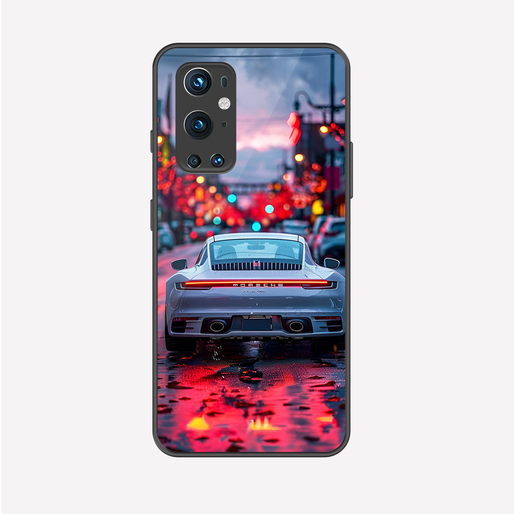 OnePlus 9 Pro Cover - Car Series - Premium Printed Metal soft Bumper shock Proof Case