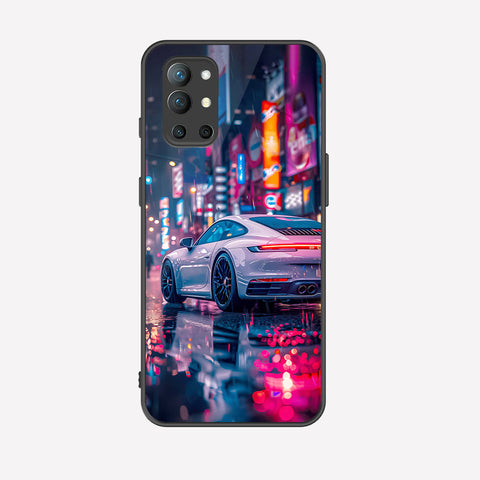 OnePlus 9R Cover - Car Series - Premium Printed Metal soft Bumper shock Proof Case