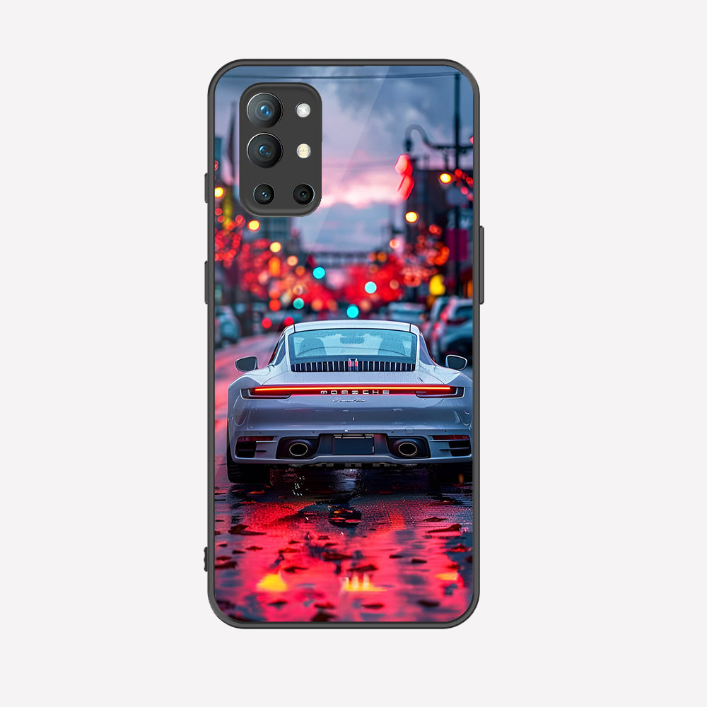 OnePlus 9R Cover - Car Series - Premium Printed Metal soft Bumper shock Proof Case