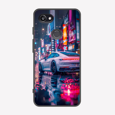 Google Pixel 2 XL Cover - Car Series - Premium Printed Metal soft Bumper shock Proof Case