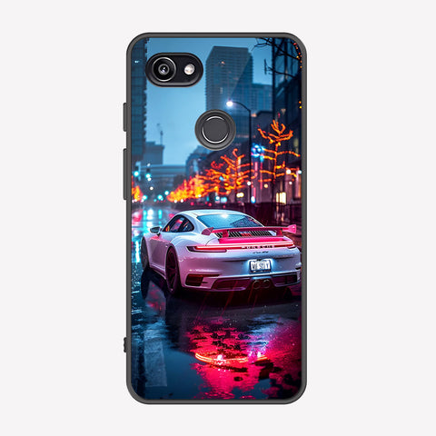 Google Pixel 2 XL Cover - Car Series - Premium Printed Metal soft Bumper shock Proof Case
