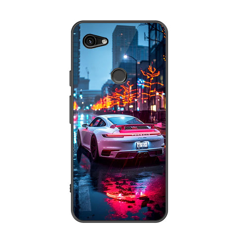 Google Pixel 3a Cover - Car Series - Premium Printed Metal soft Bumper shock Proof Case