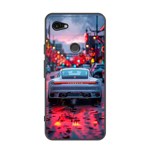 Google Pixel 3a Cover - Car Series - Premium Printed Metal soft Bumper shock Proof Case