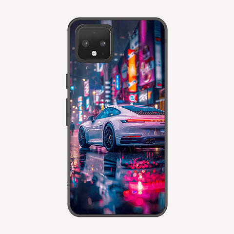 Google Pixel 4 Cover - Car Series - Premium Printed Metal soft Bumper shock Proof Case