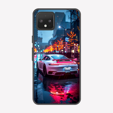Google Pixel 4 Cover - Car Series - Premium Printed Metal soft Bumper shock Proof Case