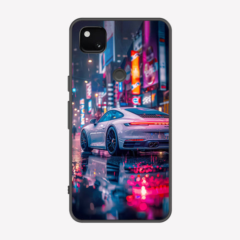 Google Pixel 4a 4G Cover - Car Series - Premium Printed Metal soft Bumper shock Proof Case
