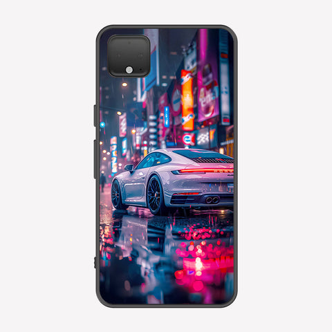 Google Pixel 4 XL Cover - Car Series - Premium Printed Metal soft Bumper shock Proof Case