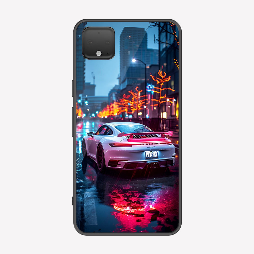 Google Pixel 4 XL Cover - Car Series - Premium Printed Metal soft Bumper shock Proof Case
