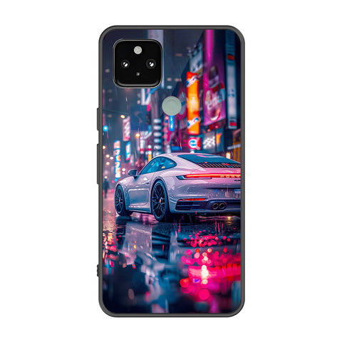 Google Pixel 5 Cover - Car Series - Premium Printed Metal soft Bumper shock Proof Case