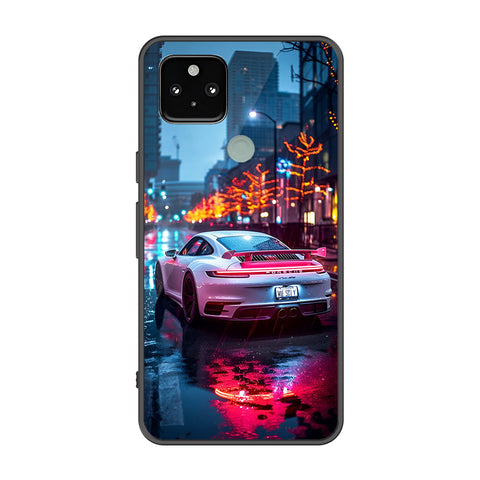 Google Pixel 5 Cover - Car Series - Premium Printed Metal soft Bumper shock Proof Case