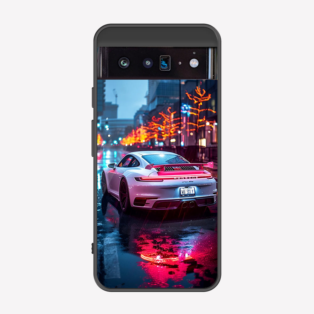 Google Pixel 6 Cover - Car Series - Premium Printed Metal soft Bumper shock Proof Case