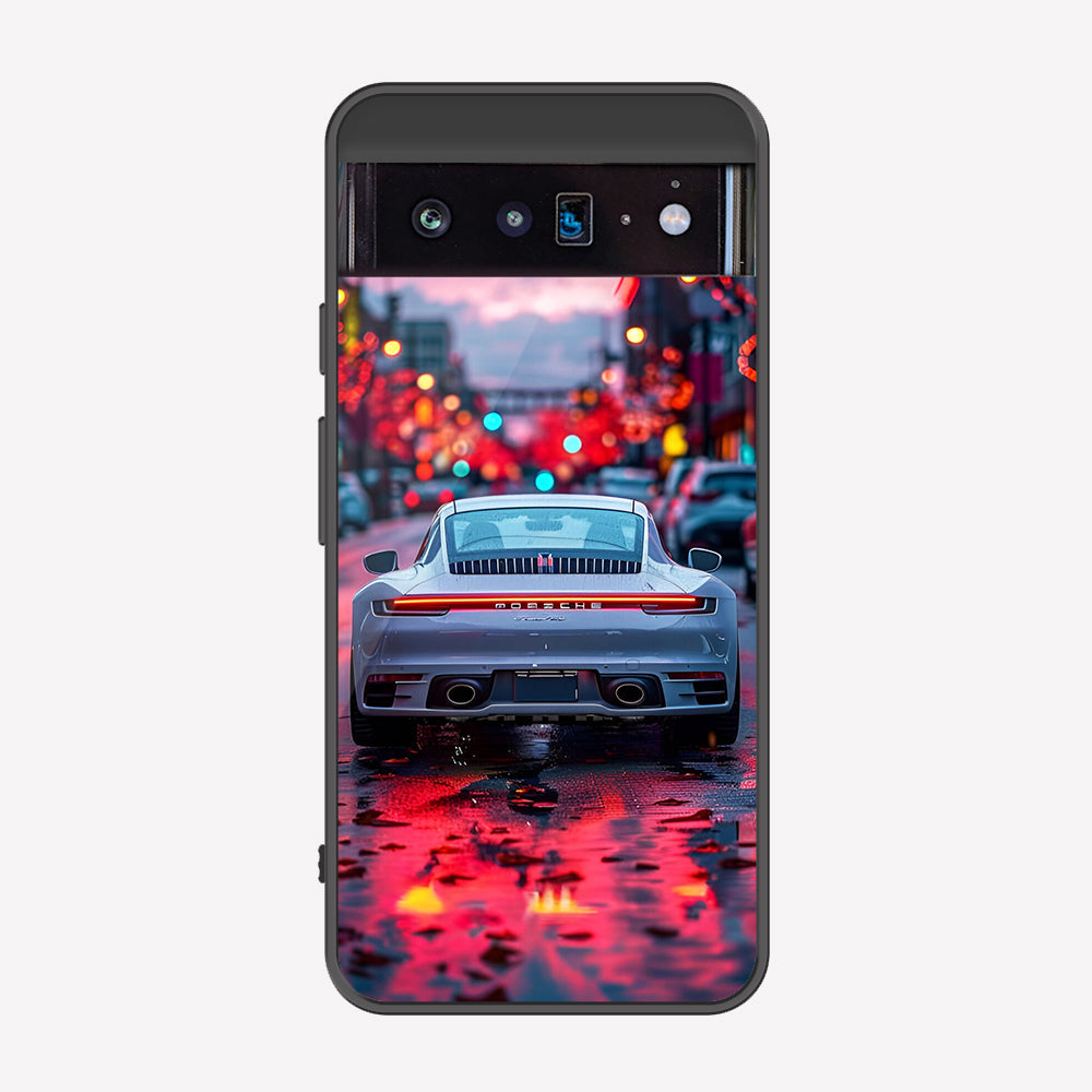 Google Pixel 6 Cover - Car Series - Premium Printed Metal soft Bumper shock Proof Case