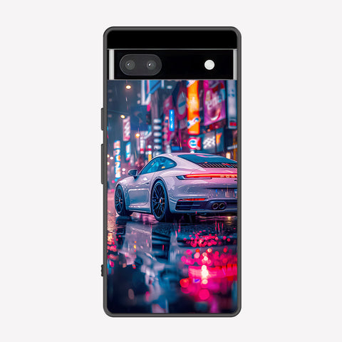Google Pixel 6a Cover - Car Series - Premium Printed Metal soft Bumper shock Proof Case