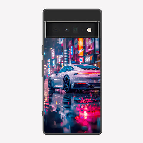 Google Pixel 6 Pro Cover - Car Series - Premium Printed Metal soft Bumper shock Proof Case
