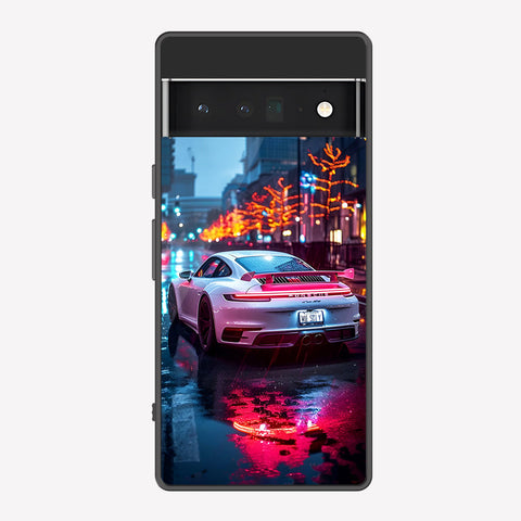 Google Pixel 6 Pro Cover - Car Series - Premium Printed Metal soft Bumper shock Proof Case