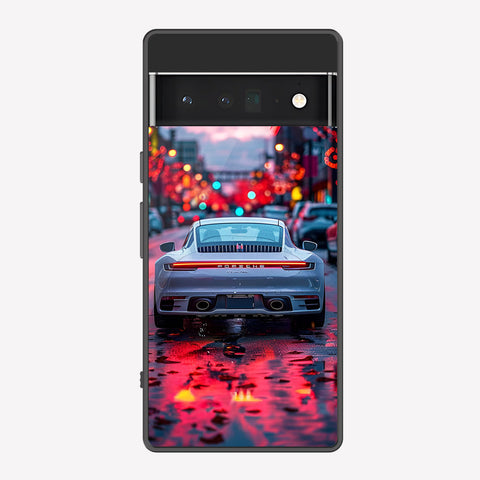 Google Pixel 6 Pro Cover - Car Series - Premium Printed Metal soft Bumper shock Proof Case