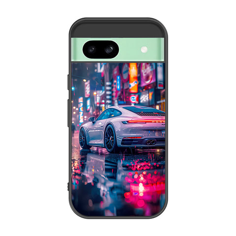 Google Pixel 8a Cover - Car Series - Premium Printed Metal soft Bumper shock Proof Case