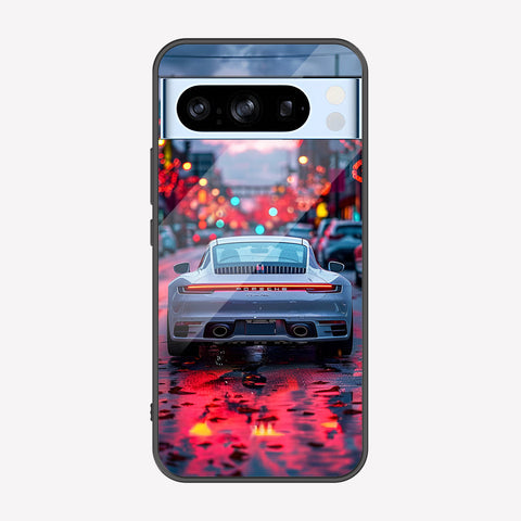 Google Pixel 8 Pro Cover - Car Series - Premium Printed Metal soft Bumper shock Proof Case