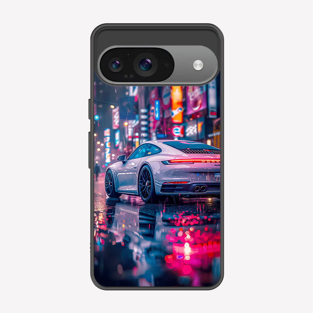 Google Pixel 9 Cover - Car Series - Premium Printed Metal soft Bumper shock Proof Case
