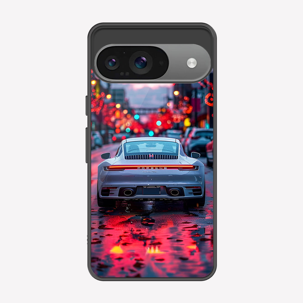 Google Pixel 9 Cover - Car Series - Premium Printed Metal soft Bumper shock Proof Case