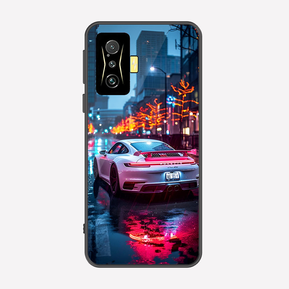 Xiaomi Poco F4 GT Cover - Car Series - Premium Printed Metal soft Bumper shock Proof Case
