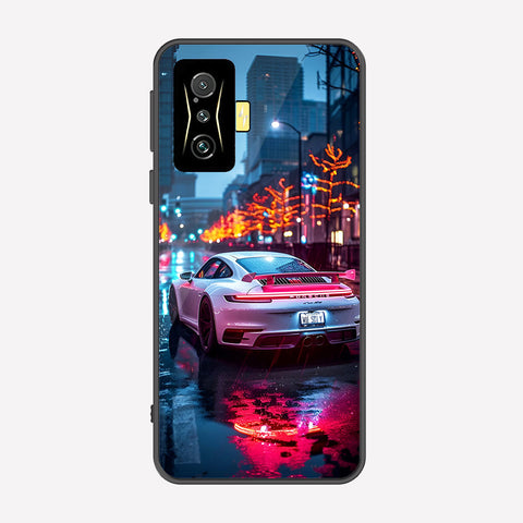 Xiaomi Poco F4 GT Cover - Car Series - Premium Printed Metal soft Bumper shock Proof Case