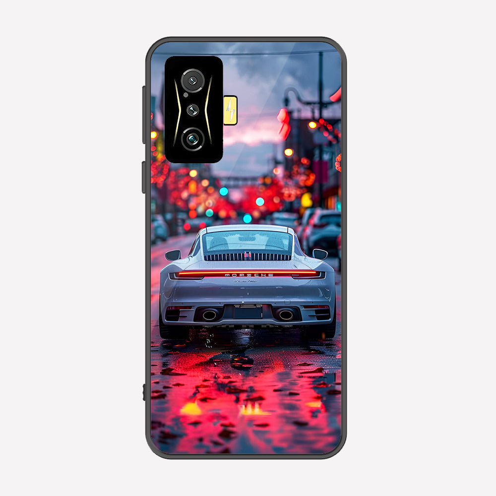 Xiaomi Poco F4 GT Cover - Car Series - Premium Printed Metal soft Bumper shock Proof Case