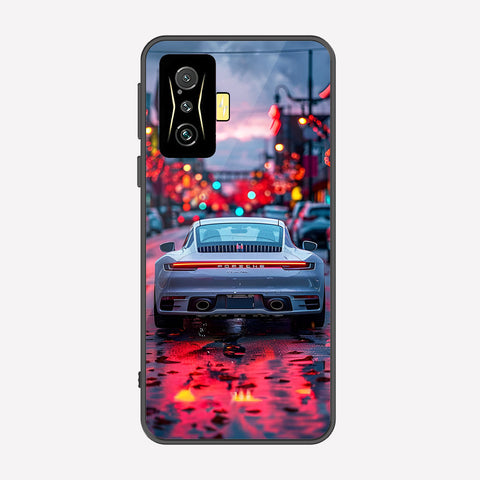 Xiaomi Poco F4 GT Cover - Car Series - Premium Printed Metal soft Bumper shock Proof Case