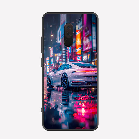 Xiaomi Pocophone F1 Cover - Car Series - Premium Printed Metal soft Bumper shock Proof Case